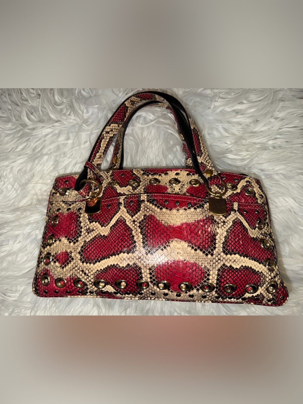 GUCCI Snakeskin Large Arli Top Handle and Shoulder Bag Limited Edition - Picture 2 of 16